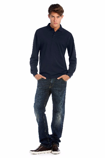 Polo Polo Homme Manches Longues Heavymill Cgheaml 1